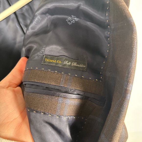 Jos. A. Bank Reserve NWT 100% Wool $698 Sport Coat Blazer Brown Plaid 46R - Picture 11 of 12